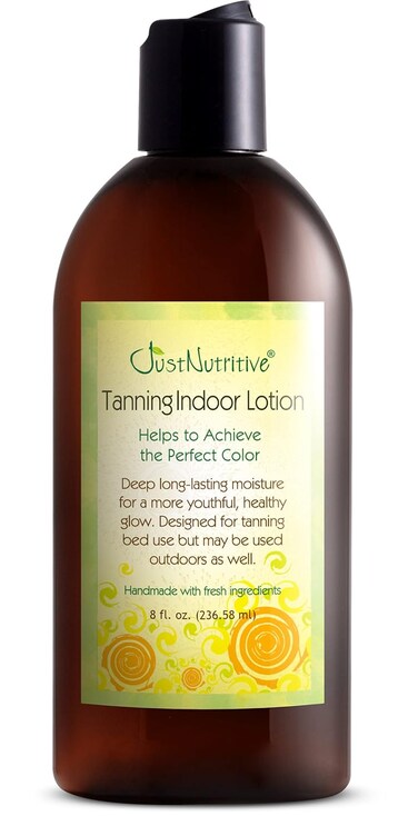 Indoor Tanning Lotion   Body Tanning Lotion   Natural Sun Tan Lotion   Moisturizer Tanning Lotion For Long-Lasting Tan   Just Nutritive   8 Oz