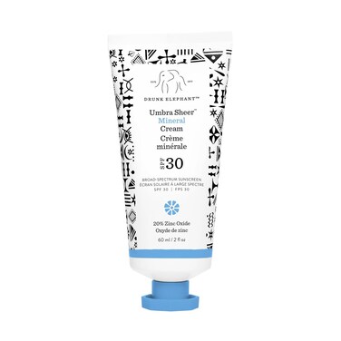 Drunk Elephant Umbra Sheer Mineral Cream SPF 30, 2.0 Ounce