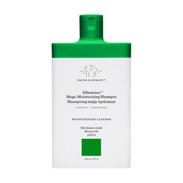 Drunk Elephant Silkamino Mega-Moisturizing Shampoo - Nourishing and Strength, Moisturizing Cleanse for All Hair Types (240 mL / 8 Fl Oz)