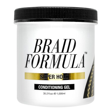 EBIN NEW YORK Braid Formula Conditioning Gel, Super Hold, 35.2 Oz   Great for Braiding, Twisting, Edges, No Residue, No Flaking, Strong Hold, High Shine, Smoothing with Clean, No Build-up