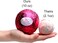 Love Potion Bath Bomb with Necklace Created with Crystal Extra Large 10 oz. Made in USA