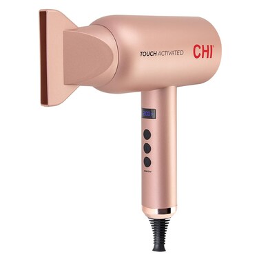 CHI Touch Activated Compact Hair Dryer, Hair Dryer for Smooth &amp; Voluminous Hair, Quick-Drying for Shiny, Frizz-Free Hair, Lightweight &amp; Low Noise