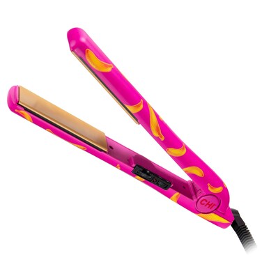 CHI Ceramic Series Flat Iron, Hair Straightener for Silky, Smooth Hair, 1" Iron, Going Bananas