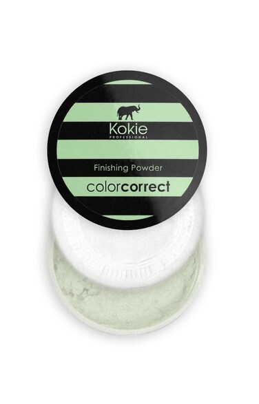 Kokie Cosmetics Setting Powders, Green - Redness Correction, 0.18 Ounce