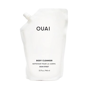 OUAI Body Cleanser Refill, Dean Street - Foaming Body Wash with Jojoba Oil and Rosehip Oil to Hydrate, Nurture, Balance, Soften Skin - Paraben, Phthalate and Sulfate Free Skin Care Products (32 Fl Oz)