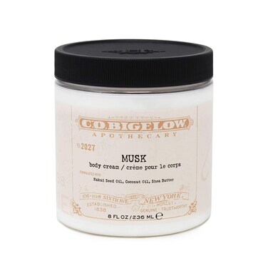 C.O. Bigelow Iconic Collection Musk Body Cream, with Kukui Seed Oil, Coconut Oil, and Shea Butter, 8 fl oz