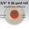 3m Clear 1522 Tape 3/4" X 36 Yard = Double Side Adhesive