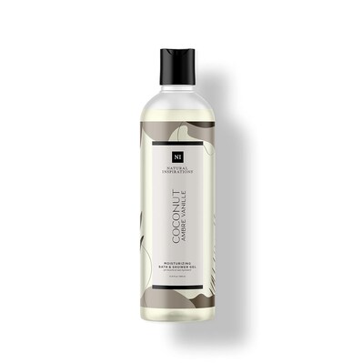 Natural Inspirations Coconut Ambre Vanille Moisturizing Bath &amp; Shower Gel 12.5oz