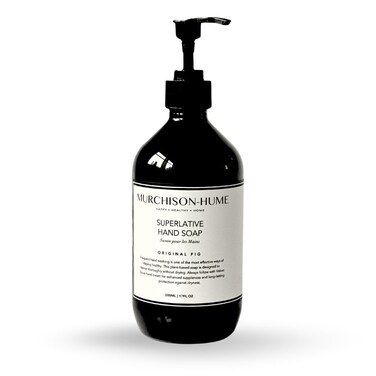 Murchison-Hume Luxury Vegan Hand Soap with Pump Dispenser, Moisturizing Hand Wash, SLS, Paraben &amp; Cruelty-Free, 17oz (Original Fig)