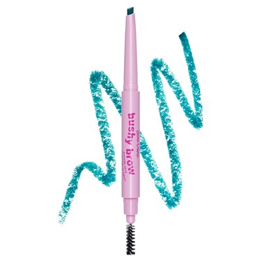 Lime Crime Bushy Brow Pomade Pencil, Sea Witch (Rich Teal) - 2-in-1 Brush &amp; Pomade Pencil Gives Eyebrows Volume &amp; Texture - Long-Lasting, Defining &amp; Smudge-Proof - Vegan, Cruelty-Free