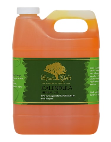 32 oz - Premium Calendula Herbal Infused Oil - Pure Natural Organic Skin Hair Body Care