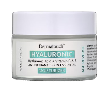 DERMATOUCH Hyaluronic Acid Moisturizer with Vitamin C &amp; E, 1.7 fl oz