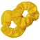 Kenz Laurenz Hair Ties - 2 Velvet Scrunchies for Women Girls Hair Elastics Ponytail Holder Scrunchy Accessories Pack (Yellow)