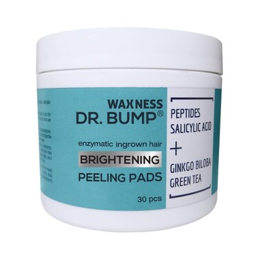 Waxness Dr. Bump Enzymatic Ingrown Hair Pads 2 Steps - Peeling &amp; Brightening 30 pcs