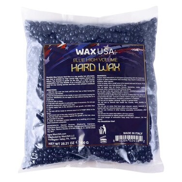 Blue High Volume Depilatory Hard Wax Beads 800 g   1.76 lb
