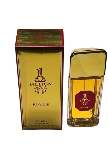 1 Billion Royale Eau de Parfum for Men, 3.4 Fl Oz, Mandarin Mint Fragrance with Amber and Leather Notes