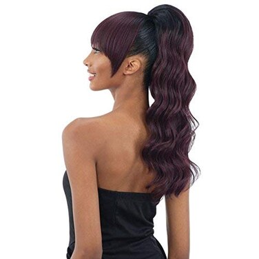 LOOSE DEEP CHINA BANG (OT530) - Freetress Equal Synthetic Drawstring Bang &amp; Ponytail