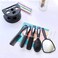 Zoestar 5Pcs Hair Brush and Comb Set for Women and Men (A-Purple)