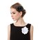Black Rose Flower Hair Clips Flower Brooch Pin Up Mexican Flamenco Dancer Fabric Flowers Headwear Barrette Styling Tools Accessories for Women Girls Birthday Christmas Party Gifts Decoration 1pcs