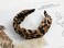 Leopard Knotted Headbands for Women, Knot Wide Headband for Women's Hair Accessories Clips, Cross Hairband Hair Hoop for Girls