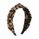 Leopard Knotted Headbands for Women, Knot Wide Headband for Women's Hair Accessories Clips, Cross Hairband Hair Hoop for Girls