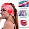 Bohend Boho Headbands Wide knotted Hair Bands Fashion Printing Bandeau Travel Stretchy Cotton Headband Sport Yoga Hair Accessories for Women and Girls (F)