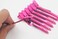 12 Pcs Dividing Hot Pink Hair Styling Premium Rustproof Metal Alligator Curl Sectioning Clips with Holes