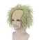 Ruina Wigs for Costume Men with Makeup Set Green Wig for Scary Halloween Costume Men Cute Wavy Short Green Wigs for Halloween Costume Cosplay R057