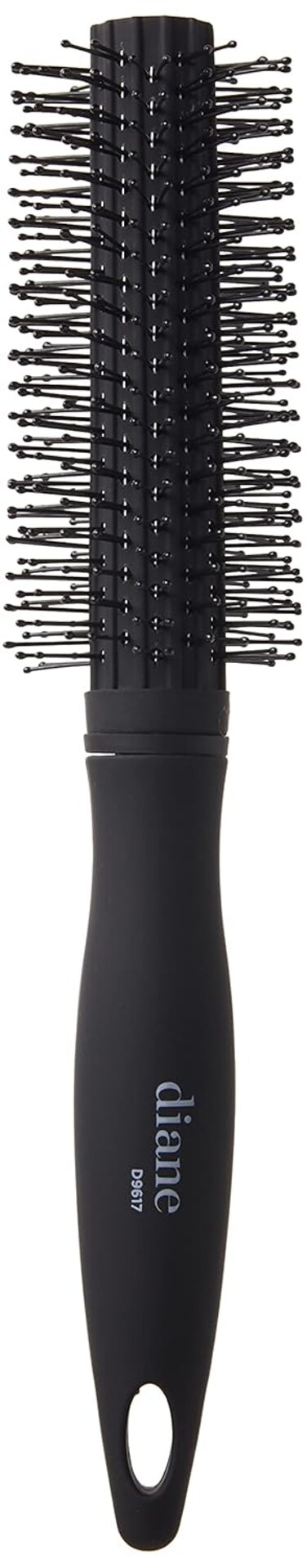 Diane Charcoal Soft Touch Handle Collection Round Brush, 1 Count (Pack of 1)