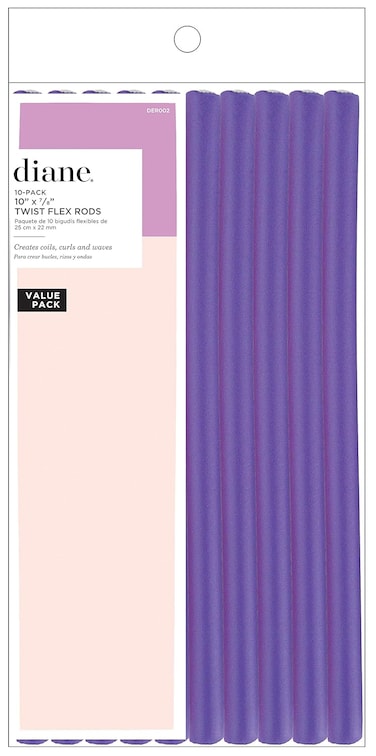 Diane DER002 Twist-flex Rods, Purple, 7/8 Inch 10 Pack