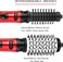 Hot Air Brush Styler and Dryer,Rotating Hair Dryer Brush for Salon at Home,2-in-1 Electric Rotating Hair Curlyer Comb for Stylish Vibrant Curly Hair (Red)&hellip;