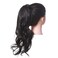 VeryPop Clip in Ponytail 24 Inch Wrap Around Hair Extension Long Wavy Curly Heat Resistant Synthetic Hairpiece for Women - Dark Black 2#