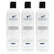 Fragrance Free Conditioner 12 oz (3-Pack Gift Set) - Parabens Free Hypoallergenic - Hair Conditioner for Sensitive Skin - Deep Conditioning for Normal Treated and Fragile Hairs - Vegan GF/CF