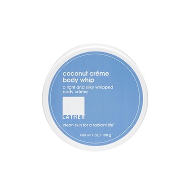 LATHER Body Whip - Coconut Cream Whipped Body Butter - Rich Daily Body Cream for Deep Hydration - Nourishing &amp; Non-Greasy for Long Lasting Moisture - Essential Oil Blend - 7 Oz