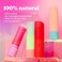 eos 100% Natural Lip Balm, Raspberry Kiwi Splash &amp; Passionfruit Agave, All-Day Moisture, Lip Care Products, 0.14 oz, 2-Pack
