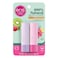 eos 100% Natural Lip Balm, Raspberry Kiwi Splash &amp; Passionfruit Agave, All-Day Moisture, Lip Care Products, 0.14 oz, 2-Pack