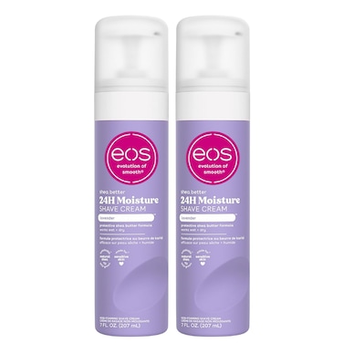 eos Shea Better Shaving Cream- Lavender, Shave Cream for Women, Shea Butter Skin Care, 14 fl oz, 2-Pack
