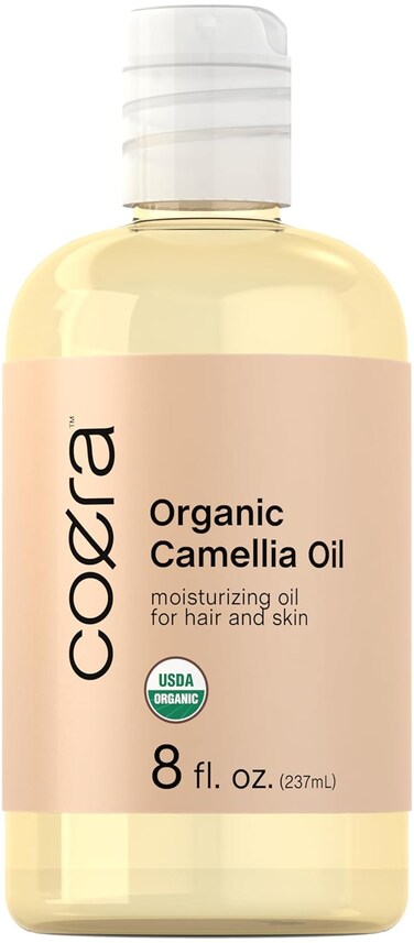 Coera Camellia Oil   8 fl oz (Pack of 1)   Certified Organic   Moisturizing Oil for Hair and Skin   Free of Parabens, SLS, &amp; Fragrances