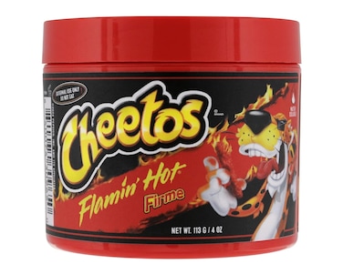 Suavecito X Flamin' Hot Cheetos Firme (Strong) Hold Pomade 4 oz Medium Shine Water Based Wax Like Flake Free Hair Gel - Easy To Wash Out - All Day Hold For All Hairstyles
