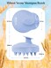 HEETA Scalp Massager 2 Pack for Hair Growth, Soft Silicone Bristles to Remove Dandruff and Relieve Itching, Scalp Scrubber for Hair Care Relax Scalp, Shampoo Brush for Wet Dry Hair, New Pink &amp; Blue