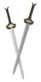 Seven Times Six DC Comics Wonder Woman Sword Hair Pins Sticks One Size - Grey - 1 Count (Pack of 1)
