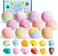 JOYIN Big Bath Bombs for Kids with Mochi Squishy Toy, 12 Pack Bubble Bath Bombs with Surprise Toy Inside, Natural Essential Oil SPA Bath Fizzies Set, Party Favors for Boys Girls Birthday Gifts