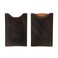 Hide &amp; Groom, Set of 2 Wooden Hair Comb Sleeves for Groomsmen, Wedding, Men's Travel Case, Full Grain Leather, Handmade Accessories, Bourbon Brown