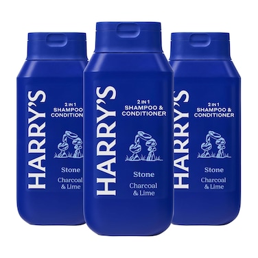 Harry's Men's 2 in 1 Shampoo and Conditioner for All Hair Types - Stone - (3 Pack) 14 fl oz - No Parabens or Sulfates