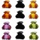 12 Pack Small Hair Clips Hair Claw for Women Thin Fine Short Hair, 1.5 Inch Lolalet Cute Medium Size Jaw Clips Acrylic No Slip Hair Clamps Mini Banana Clips for Girls Kids -Style A