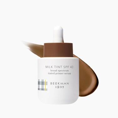 Beekman 1802 Milk Tint Face SPF 43 - Oxybenzone Free - 1 oz - Tinted Mineral Sunscreen, Makeup Primer &amp; Moisturizer - Blends Seamlessly - Good for Sensitive Skin - Cruelty Free