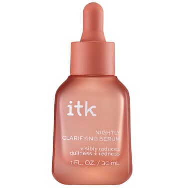 ITK Nightly Clarifying Serum - Prevent Signs of Aging + Skin Congestion - Plant-Based Retinol + Azelaic Formula + Pepties for Healthier-Looking Skin + Uneven Skin Tone - Dark Spots - Redness