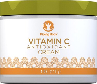 Piping Rock Vitamin C Cream   4oz   Dark Spot Masker for Face, Skin &amp; Eyes   Free of Parabens, SLS &amp; Fragrances