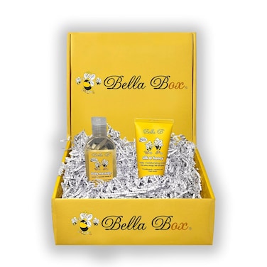 Bella B Gift Set - Baby Massage Oil 3.3 oz and Silk &amp; Honey Baby Lotion 2oz, Organic and Natural