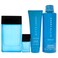 Perry Ellis Perry Ellis Pure Blue 3.4oz EDT Spray, 3oz Shower Gel, 6oz Deodorant Body Spray, 7.5ml Travel EDT Spray Men 4 Pc Gift Set